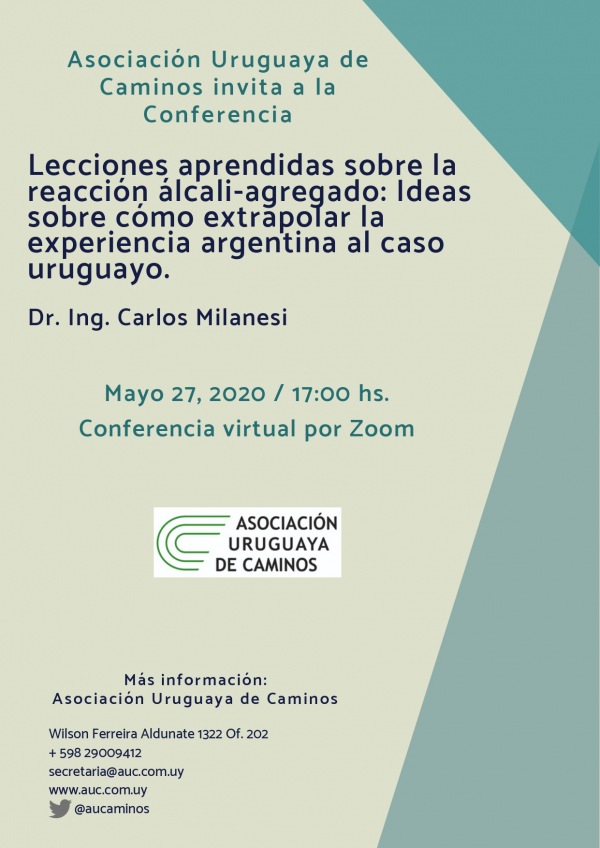 Conferencia Reacción Álcali-Agregado del Dr. Ing. Carlos Milanesi